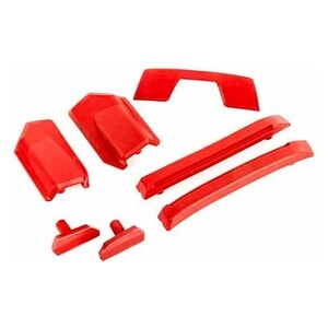 Traxxas Body reinforcement set red/ skid pads (roof) (fits #9511 body) TRA9510R