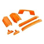Traxxas Body reinforcement set orange/ skid pads (roof) (fits #9511 body) TRA9510T