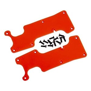 Traxxas Suspension arm covers red rear (left and right)/ 2.5x8 CCS (12) TRA9634R