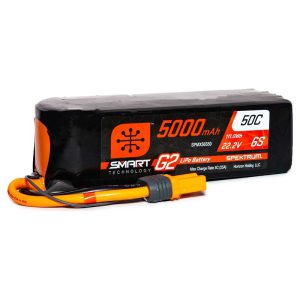 Spektrum 22.2V 5000mAh 6S 50C Smart G2 LiPo Battery IC5