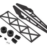 Drag Pak Bar w/Big Wheels Black - Mid Motor DRC-10200
