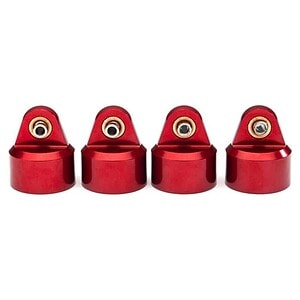 Traxxas Shock caps aluminum (red-anodized) GT-Maxx shocks (4) TRA8964R
