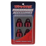 Traxxas Shock caps aluminum (red-anodized) GT-Maxx shocks (4) TRA8964R