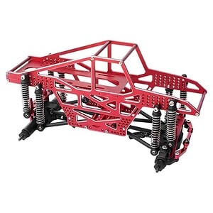 1/24 Furitek Rampart CNC Machined Monster Truck Full Chassis Kit - Red FTK-FUR-2119