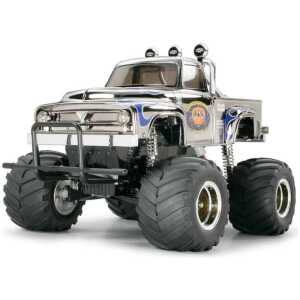 Building More Than a Car: Creating Lasting Memories with Your Child’s First RC Kit 6 Large RC monster truck with four oversized tires and metallic body, RC Car World product.