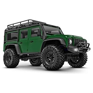 1/18 TRX-4M Scale and Trail Crawler with Land Rover Defender Body 4WD Electric Truck - Green 97054-1-GRN