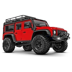 1/18 TRX-4M Scale and Trail Crawler with Land Rover Defender Body 4WD Electric Truck - Red 97054-1-RED