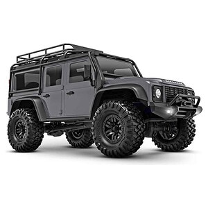 1/18 TRX-4M Scale and Trail Crawler with Land Rover Defender Body 4WD Electric Truck - Silver 97054-1-SLVR