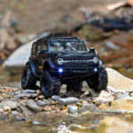 1/18 TRX-4M Scale and Trail Crawler with Ford Bronco Body 4WD Electric Truck - Black 97074-1-BLK - 97074-1-trx4m-bronco-black-front-water-5452__59759 1/18 TRX-4M Scale and Trail Crawler with Ford Bronco Body 4WD Electric Truck - Black 97074-1-BLK