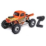 1/10 LMT 4WD Solid Axle Mega Truck Brushless RTR Bog Hog - los04024t2_a12_51q8wqn3 Off-road RC monster truck with large tires and remote control for kids and adults.