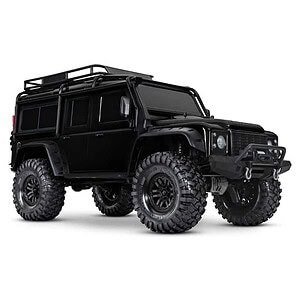1/10 TRX-4 Scale and Trail Crawler with Land Rover Defender Body 4WD Electric Truck  - Black 82056-4-BLK