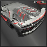 Rear Wing Aluminum For Lamborghini Jota Body