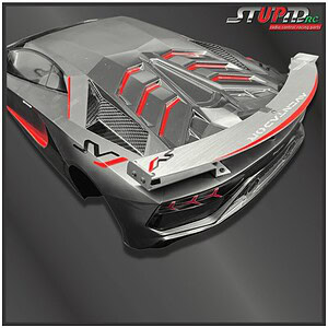Rear Wing Aluminum For Lamborghini Jota Body