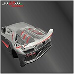 Rear Wing Aluminum For Lamborghini Jota Body