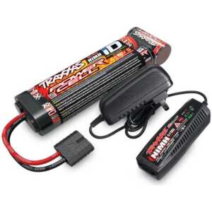 Traxxas 7-Cell NiMH Battery/Charger Completer Pack w/One Power Cell 3000mAh 8.4V Flat Battery