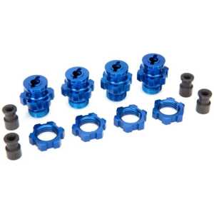 Traxxas Wheel Hubs Splined 17mm Short (Blue) (4) (Slash 4WD) TRA6856X