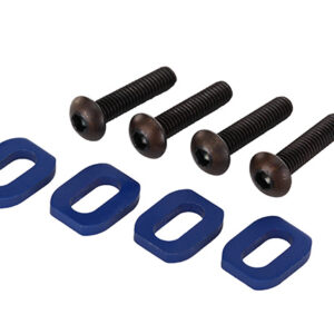 Traxxas Washers motor mount aluminum (blue-anodized) (4)/ 4x18mm BCS (4) TRA7759