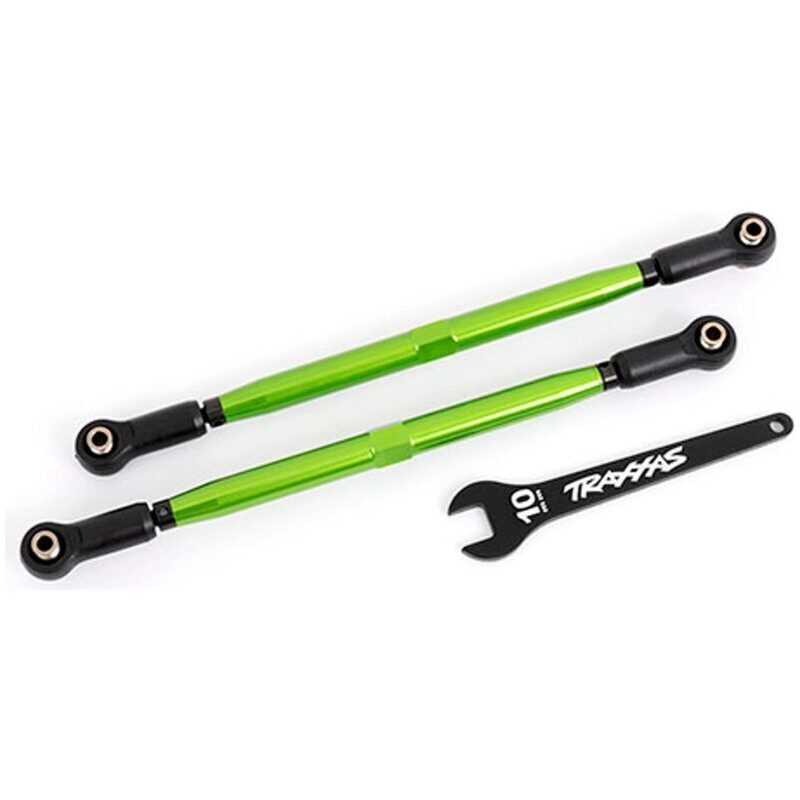 Traxxas Toe Links Front (TUBES Green 7075-T6 Alum) (X-Maxx WideMaxx) TRA7897G