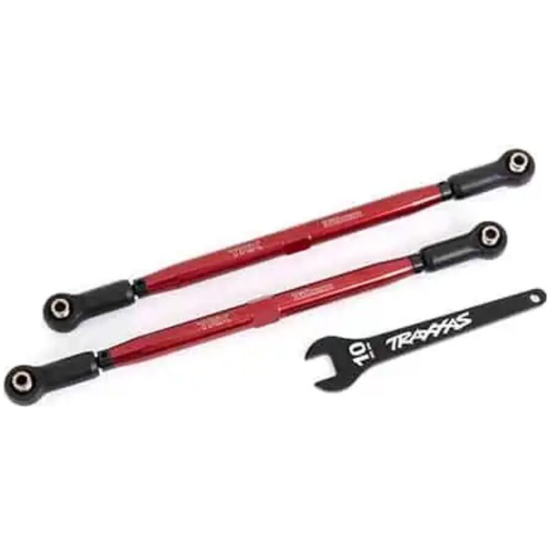 Traxxas Toe Links Front TUBES Red 7075-T6 Alum (X-Maxx WideMaxx) TRA7897R