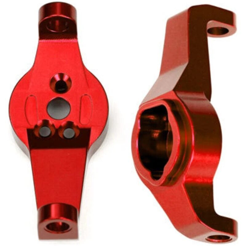 Traxxas Caster blocks 6061-T6 aluminum (red-anodized) left and right TRA8232R