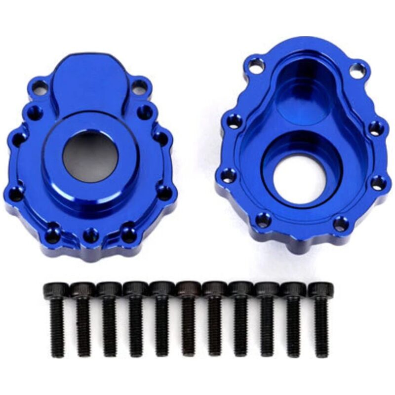 Traxxas Portal housings outer 6061-T6 aluminum (blue-anodized) (2)/ 2.5x10 CS (12) TRA8251X
