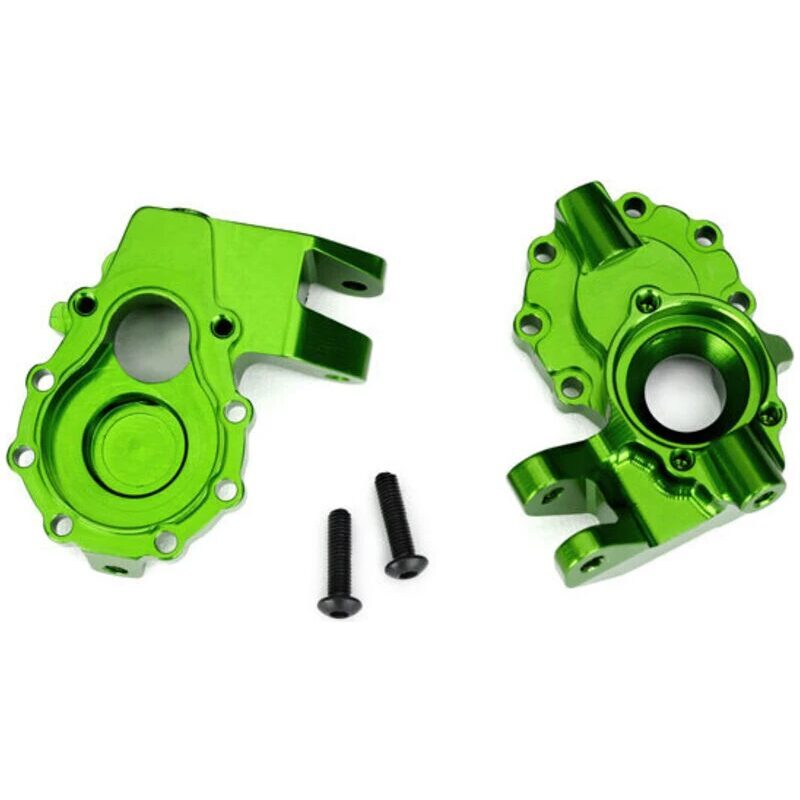 Traxxas Portal housings inner (front) 6061-T6 aluminum (green-anodized) (2)/ 3x12 BCS (2) TRA8252G