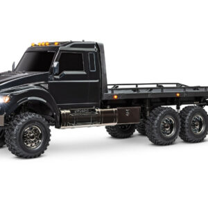 1/10 TRX-6 6x6 Ultimate RC Hauler Flatbed Tow Truck With Pro Scale Winch Black