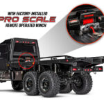 1/10 TRX-6 6x6 Ultimate RC Hauler Flatbed Tow Truck With Pro Scale Winch Black