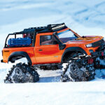 Traxxas Treads Deep-Terrain TRX-4 Traxx (complete set front and rear) (rubber) (4) TRA8877 - 8877-deep-terrain-treads-action-snow-r-3qtr-5912-rich-effects Traxxas Treads Deep-Terrain TRX-4 Traxx (complete set front and rear) (rubber) (4) TRA8877