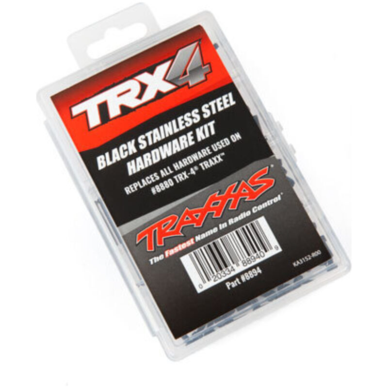 Traxxas Hardware Kit Black Stainless Steel TRX-4 Traxx TRA8894