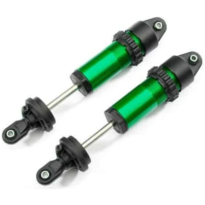 Traxxas Shocks GT-Maxx aluminum (green-anodized) (fully assembled w/o springs) (2) TRA8961G