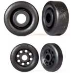 Traxxas Wheels wheelie bar black (26mm (2) 18mm (2))