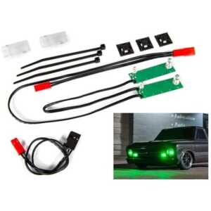 Traxxas Front LED Light Set Complete (Green) TRA9496G