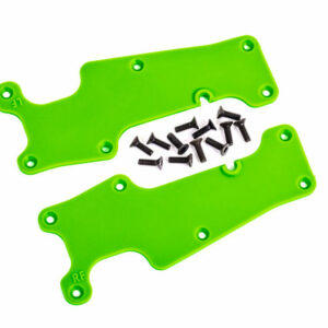 Traxxas Suspension arm covers green front (left and right)/ 2.5x8 CCS (12) TRA9633G