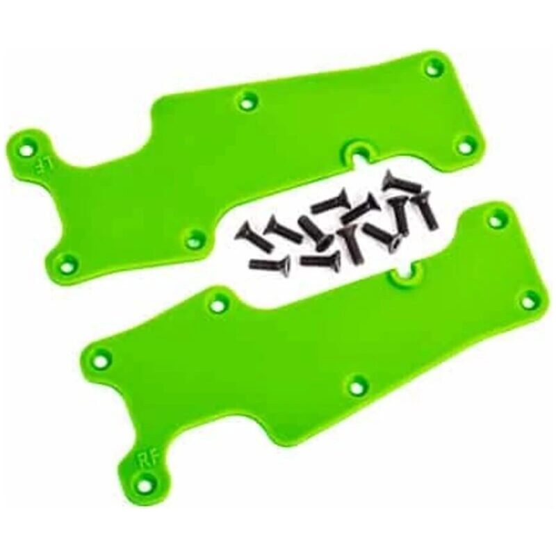 Traxxas Suspension arm covers green front (left and right)/ 2.5x8 CCS (12) TRA9633G - 9633g Traxxas Suspension arm covers green front (left and right)/ 2.5x8 CCS (12) TRA9633G