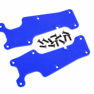 Traxxas Suspension arm covers blue front (left and right)/ 2.5x8 CCS (12) TRA9633X