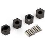 Traxxas Wheel hubs 7mm hex (4)/ axle pins (8) TRA9750