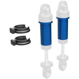 Traxxas GTM Shock Body 6061-T6 Aluminum (Blue) w/Pre-Load Spacers (2) TRA9763-BLUE