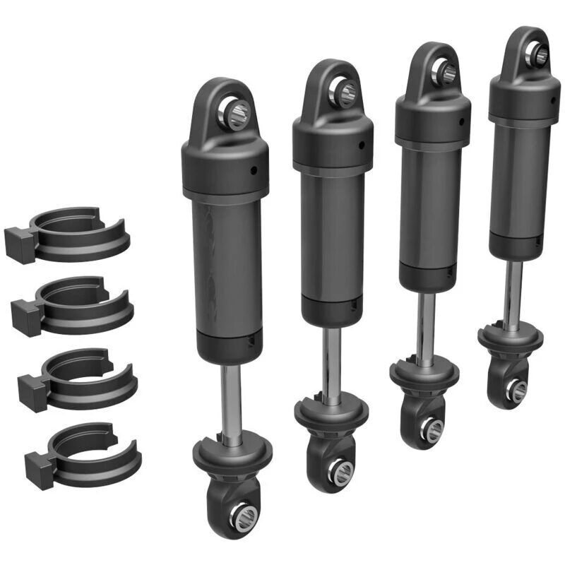 Traxxas GTM Shocks 6061-T6 Aluminum (Dark Titanium) (4) TRA9764-GRAY - 9764-gray Traxxas GTM Shocks 6061-T6 Aluminum (Dark Titanium) (4) TRA9764-GRAY