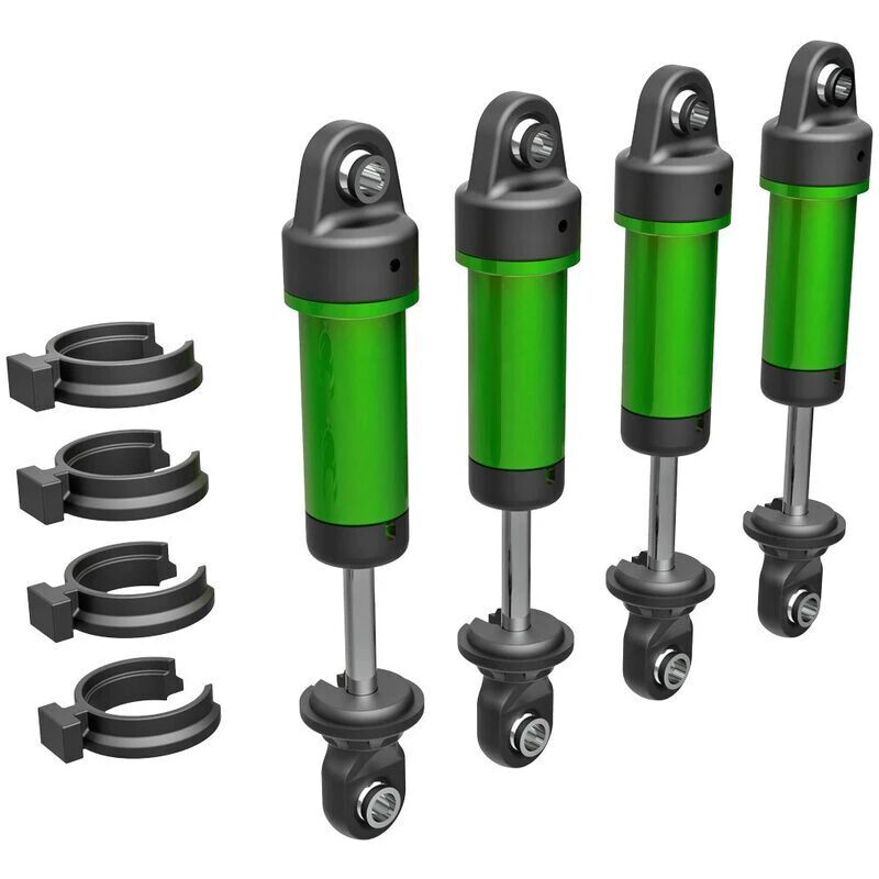 Traxxas Shocks GTM 6061-T6 aluminum (green-anodized) (fully assembled w/o springs) (4) TRA9764-GRN - 9764-grn Traxxas Shocks GTM 6061-T6 aluminum (green-anodized) (fully assembled w/o springs) (4) TRA9764-GRN