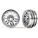 Traxxas 1.0 Wheels - Satin Chrome (2)