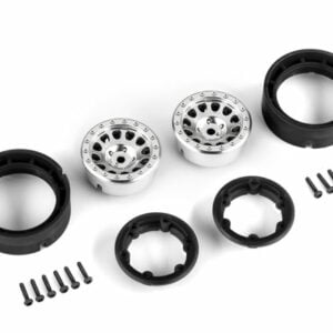 Traxxas Wheels 1.0 Method Race Wheels 105 Beadlock (satin chrome beadlock) (2) TRA9781-SATIN