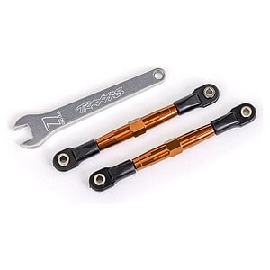 Traxxas Rear Camber Links (TUBES Red 7075-T6 Alum) (2) w/Wrench TRA2443R