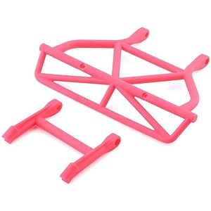 Traxxas Bumper rear/ bumper mount rear (pink) TRA5836P