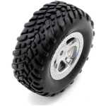 Traxxas Pre-Mounted SCT Off-Road Tire (Satin Chrome) (2)