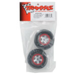 Traxxas Tires & Wheels Glued SCT SS Chrome Red Beadlock Off-Road Racing (F/R) TRA7073A - tra7073a_1 Traxxas Tires & Wheels Glued SCT SS Chrome Red Beadlock Off-Road Racing (F/R) TRA7073A