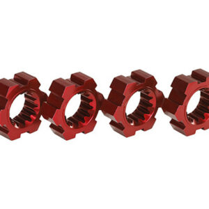 Traxxas Wheel hubs hex aluminum (red-anodized) (4) TRA7756R