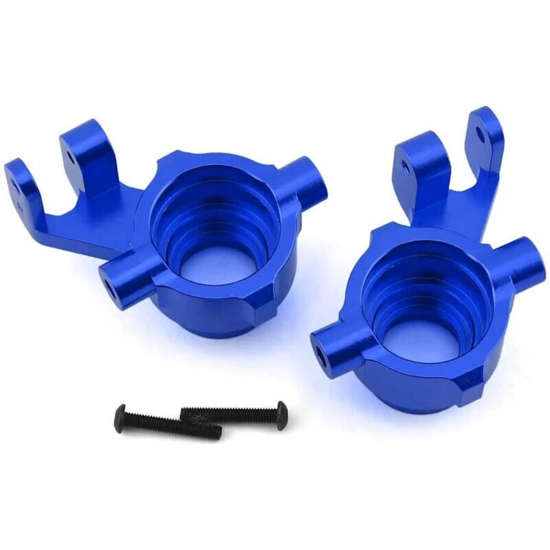 Traxxas Steering blocks 6061-T6 aluminum (blue-anodized) left and right TRA8937X