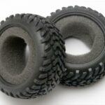 Traxxas Tires off-road racing SCT dual profile (1 each right and left)/ foam inserts (2)