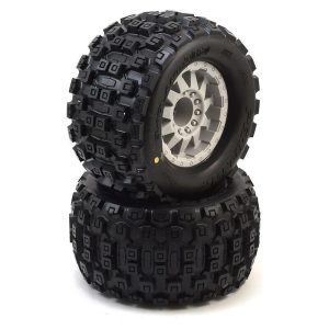 Durable off-road tires for RC cars with aggressive tread pattern and strong grip. Perfect for all terrains and RC racing.